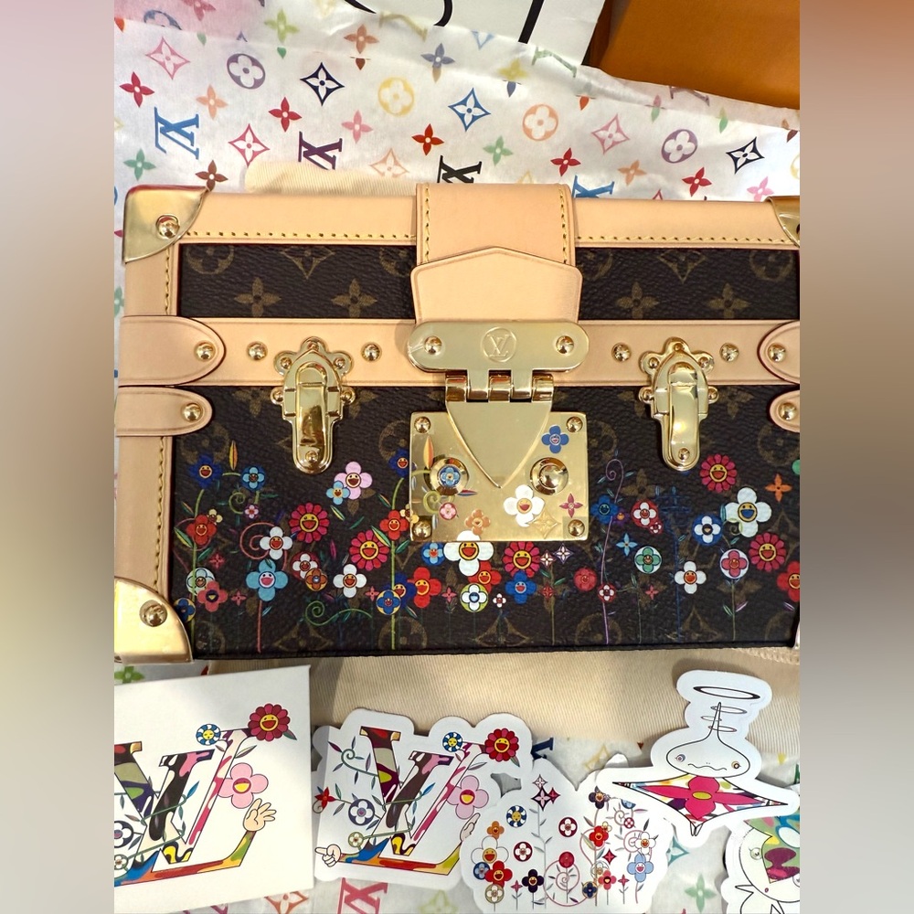 ***SOLD***Louis Vuitton X Murakami 2025 Petite Malle Superflat Limited Bag- NWOT - Picture 5 of 13